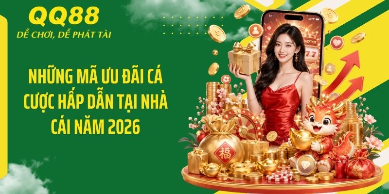 QQ88 Desi ⭐️ Link Vào Nhà Cái QQ88 Mới Nhất & Nhận 88K 16 Những mã ưu đãi cá cược hấp dẫn tại nhà cái năm 2026